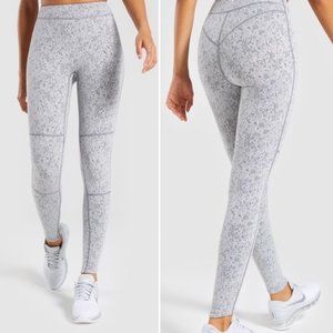 Gymshark Fleur Texture Gray marl leggings